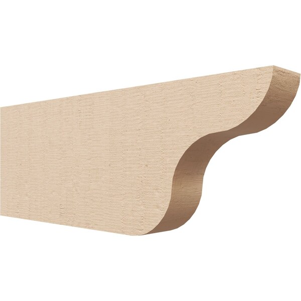 Ekena Millwork 2in. W x 6in. H x 16in. L Carmel Woodgrain TimberThane Rafter Tail, Primed Tan RFTUR02X06X16CARRCPR - main